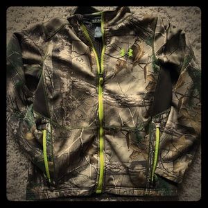 Boys Under Armour Camo Zip-Up jacket